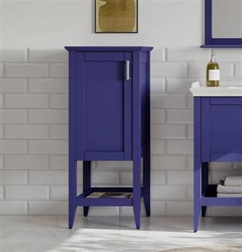 Orka Bastle 47 cm Lacivert Banyo Boy Çamaşır Dolabı