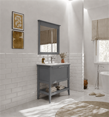 Orka Bastle Banyo Dolabı Takımı, 65 cm, Mat Gri, 5002564