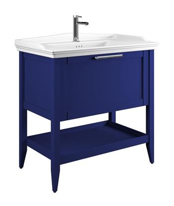 Orka Bastle 80 cm Lacivert Banyo Dolabı Alt Modül ve Lavabo