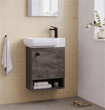 Orka Begonya 55 cm İrony Banyo Dolabı Alt Modül ve Lavabo, 5001019