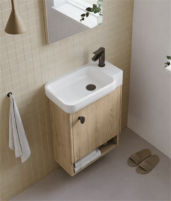 Orka Begonya 55 cm Legnano Banyo Dolabı Alt Modül ve Lavabo, 5001018