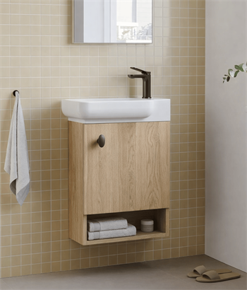 Orka Begonya 55 cm Legnano Banyo Dolabı Alt Modül ve Lavabo, 5001018