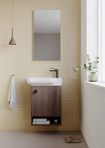 Orka Begonya Banyo Dolabı Takımı, 55 cm, Navaro (Alüminyum Çerçeveli Ayna), 5000062