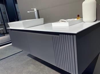 Orka Biella 140 cm Antrasit Banyo Dolabı Takımı