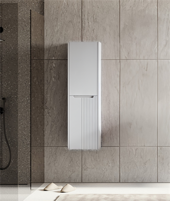 Orka Biella 40 cm Beyaz Banyo Boy Çamaşır Dolabı