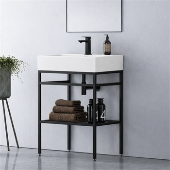 Orka Capetown 60 cm Banyo Dolabı Alt Modül ve Lavabo (Parlak Beyaz Lavabo), 5001122