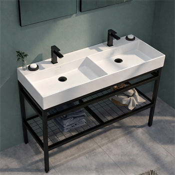 Orka CapeTown Banyo Dolabı Takımı, 120 cm (Parlak Beyaz Çift Lavabo), 5003247