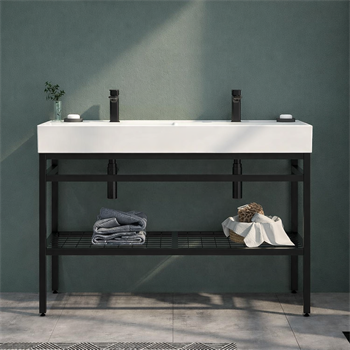 Orka CapeTown Banyo Dolabı Takımı, 120 cm (Parlak Beyaz Çift Lavabo), 5003247