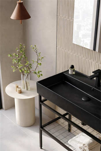 Orka CapeTown Banyo Dolabı Takımı, 80 cm (Mat Siyah Lavabo), 5004886