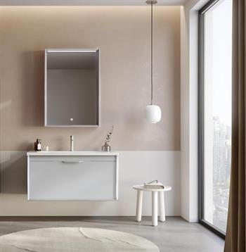 Orka Clay 100 cm Beyaz Banyo Dolabı Takımı