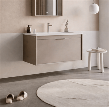 Orka Clay 100 cm Sahra Banyo Dolabı Alt Modül ve Lavabo, 5002190