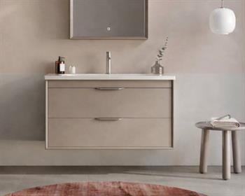 Orka Clay 100 cm Sahra Banyo Dolabı Alt Modül ve Lavabo (Çift Çekmeceli), 5004387