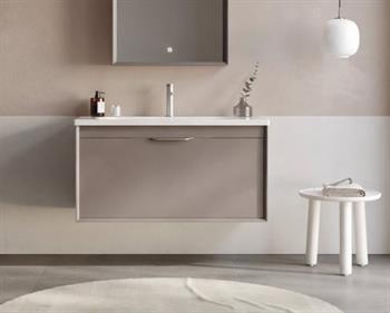 Orka Clay 100 cm Toprak Banyo Dolabı Alt Modül ve Lavabo, 5002189