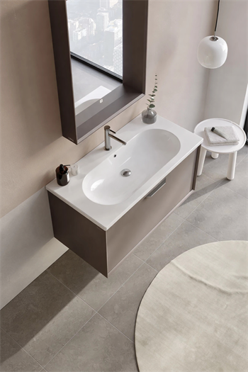 Orka Clay Banyo Dolabı Takımı, 100 cm, Toprak, 5002254