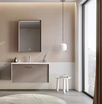 Orka Clay 100 cm Toprak Banyo Dolabı Takımı