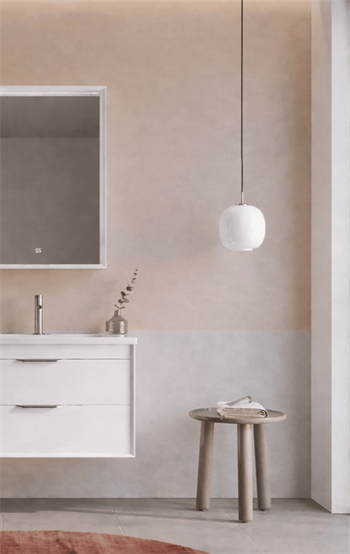 Orka Clay Banyo Dolabı Takımı, 65 cm, Beyaz (Çift Çekmeceli), 5004361