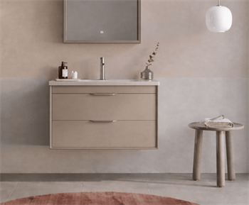 Orka Clay 65 cm Sahra Banyo Dolabı Alt Modül ve Lavabo (Çift Çekmeceli), 5004381