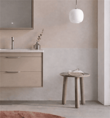Orka Clay 65 cm Sahra Banyo Dolabı Alt Modül ve Lavabo (Çift Çekmeceli), 5004381