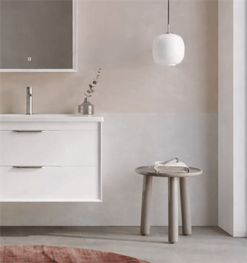 Orka Clay 80 cm Beyaz Banyo Dolabı Alt Modül ve Lavabo (Çift Çekmeceli), 5004382
