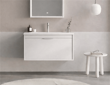 Orka Clay 80 cm Beyaz Banyo Dolabı Alt Modül ve Lavabo, 5002194