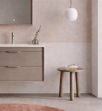 Orka Clay 80 cm Toprak Banyo Dolabı Alt Modül ve Lavabo (Çift Çekmeceli), 5004238