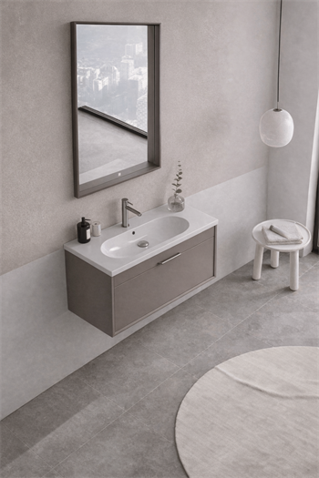 Orka Clay Banyo Dolabı Takımı, 80 cm, Toprak, 5002257