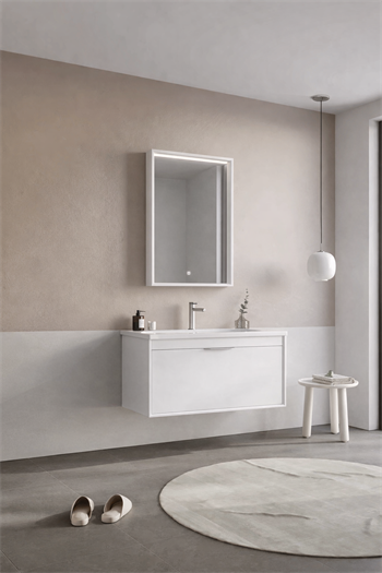 Orka Clay Banyo Dolabı Takımı, 100 cm, Beyaz, 5002256