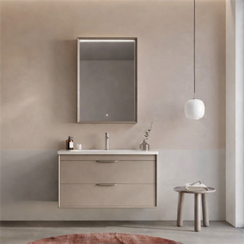 Orka Clay Banyo Dolabı Takımı, 100 cm, Sahra (Çift Çekmeceli), 5004369