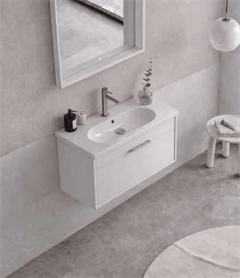 Orka Clay Banyo Dolabı Takımı, 65 cm, Beyaz, 5002197