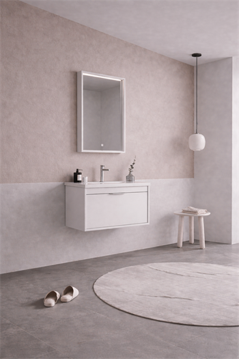 Orka Clay Banyo Dolabı Takımı, 65 cm, Beyaz, 5002262