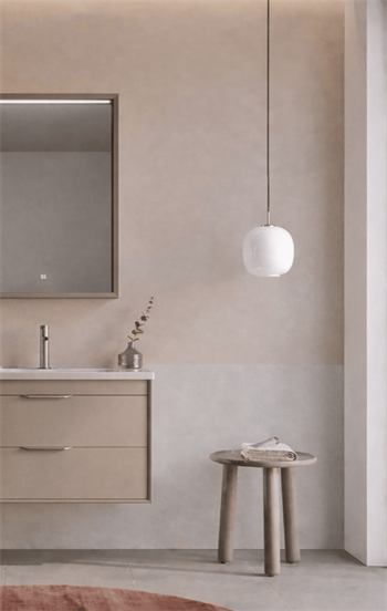 Orka Clay Banyo Dolabı Takımı, 65 cm, Sahra (Çift Çekmeceli), 5004363