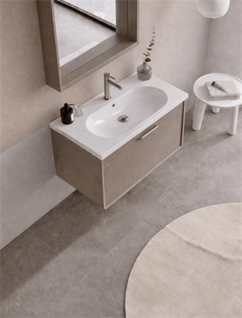 Orka Clay Banyo Dolabı Takımı, 65 cm, Sahra, 5002196