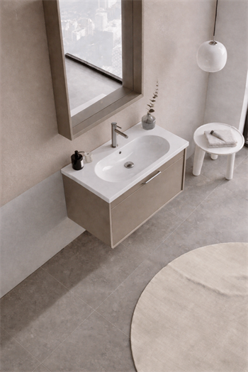 Orka Clay Banyo Dolabı Takımı, 65 cm, Sahra, 5002261