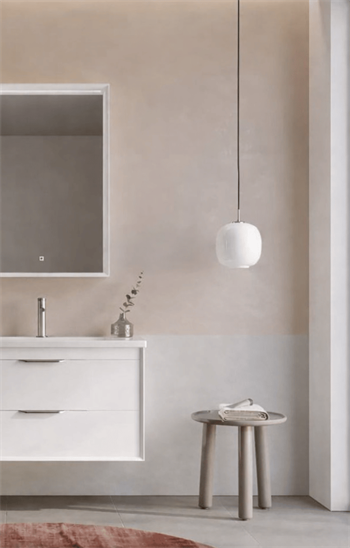 Orka Clay Banyo Dolabı Takımı, 80 cm, Beyaz (Çift Çekmeceli), 5004364