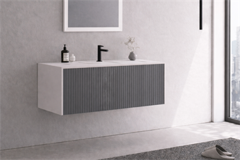 Orka Cube 100 cm Mat Gri Banyo Dolabı Alt Modül ve Lavabo , 3009384