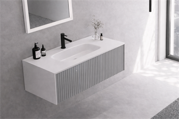 Orka Cube 100 cm Mat Vizon Banyo Dolabı Alt Modül ve Lavabo , 3009388