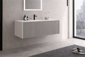 Orka Cube 120 cm Mat Vizon Banyo Dolabı Alt Modül ve Lavabo, 3000383