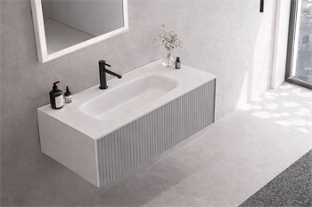 Orka Cube 120 cm Mat Vizon Banyo Dolabı Alt Modül ve Lavabo, 3000383