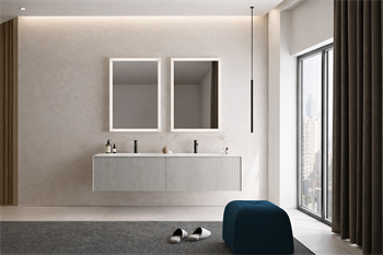 Orka Cube Banyo Dolabı Takımı, 160 cm, Lake Mat Vizon (Ledli Ayna), 5000179