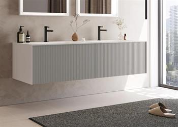 Orka Cube 160 cm Mat Vizon Banyo Dolabı Alt Modül ve Lavabo, 3000388