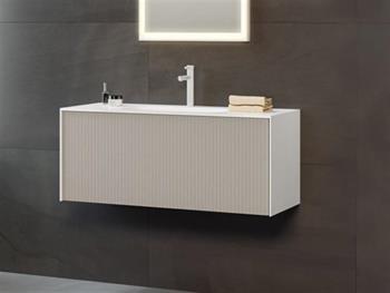 Orka Cube 80 cm Mat Vizon Banyo Dolabı Alt Modül ve Lavabo, 3000373