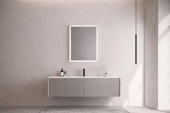 Orka Cube Banyo Dolabı Takımı, 120 cm, Lake Mat Vizon (Ledli Ayna), 5000174