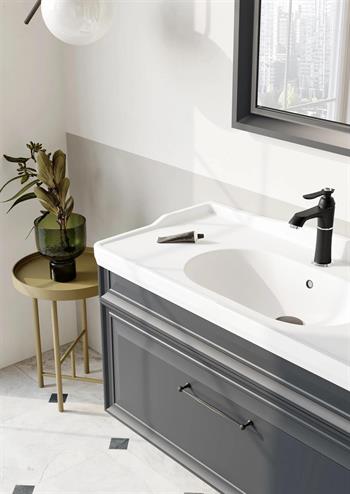 Orka Design Banyo Dolabı Takımı, 105 cm, Lake Mat Antrasit, 5000286