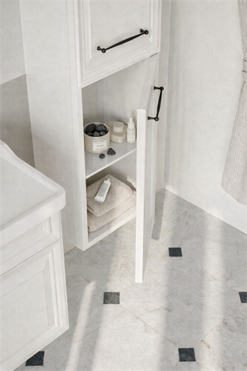 Orka Design 40 cm Lake Mat Kaşmir Banyo Boy Çamaşır Dolabı, 3000742