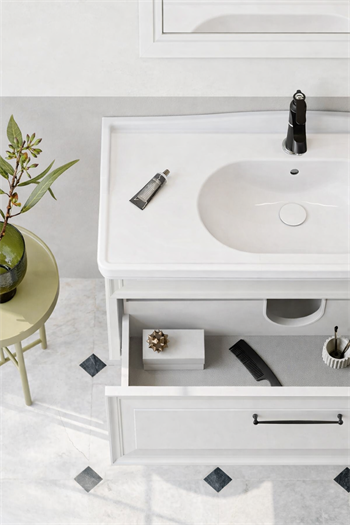 Orka Design Banyo Dolabı Takımı, 105 cm, Lake Mat Kaşmir, 5005353