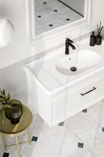 Orka Design Banyo Dolabı Takımı, 105 cm, Lake Mat Kaşmir, 5005353