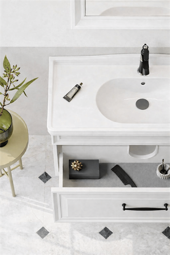 Orka Design Banyo Dolabı Takımı, 85 cm, Lake Mat Beyaz, 5000275