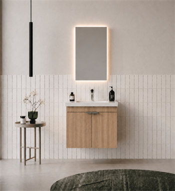 Orka Desna 50 cm, Budva, Banyo Dolabı Takımı, (Düz Ayna), 5007911