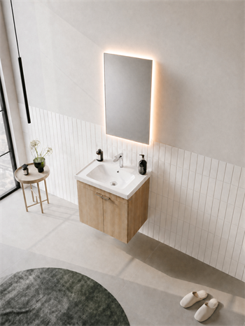 Orka Desna 50 cm, Budva, Banyo Dolabı Takımı, (Düz Ayna), 5007911