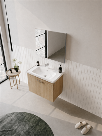 Orka Desna 60 cm, Budva, Banyo Dolabı Takımı, (Düz Ayna), 5008542
